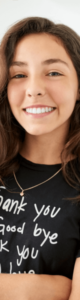 Woman smiling with dental implants